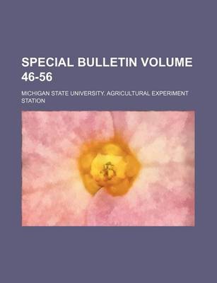 Book cover for Special Bulletin Volume 46-56