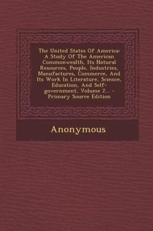 Cover of The United States of America