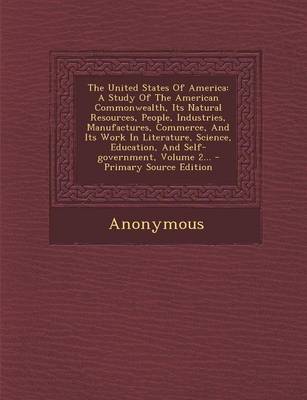 Book cover for The United States of America