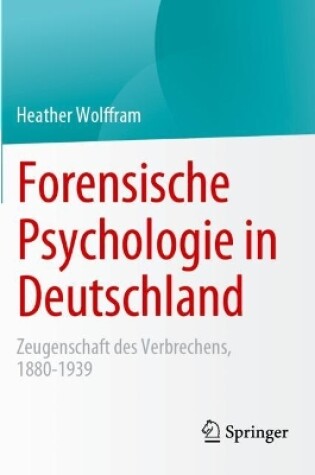 Cover of Forensische Psychologie in Deutschland