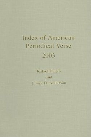 Cover of Index of American Periodical Verse 2003