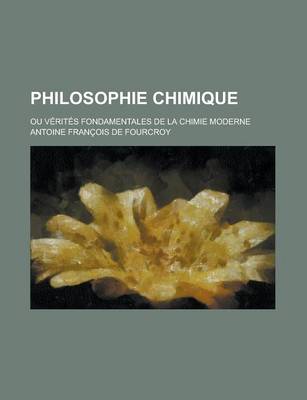 Book cover for Philosophie Chimique