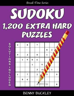 Book cover for Sudoku 1,200 Extra Hard Puzzles. Solutions Included