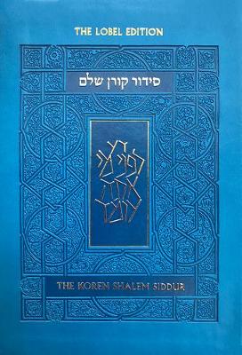 Book cover for Koren Shalem Siddur with Tabs, Compact, Blue