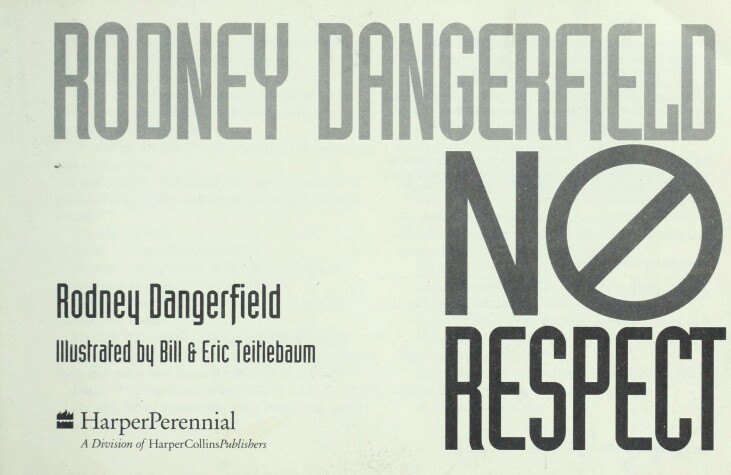 Book cover for No Respect