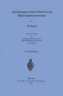 Book cover for Anleitungen Zum Arbeiten Im Roehrenlaboratorium