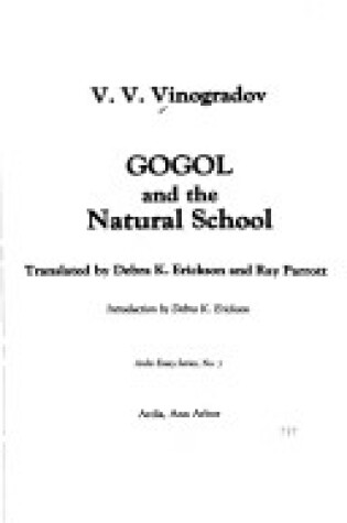 Cover of Gogol and the Natural School