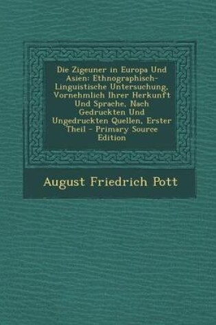 Cover of Die Zigeuner in Europa Und Asien