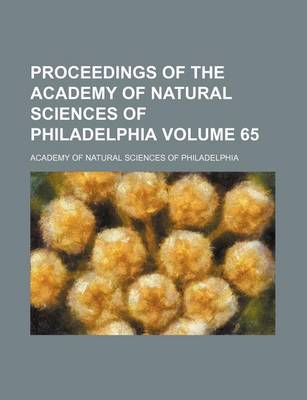 Book cover for Proceedings of the Academy of Natural Sciences of Philadelphia Volume 65