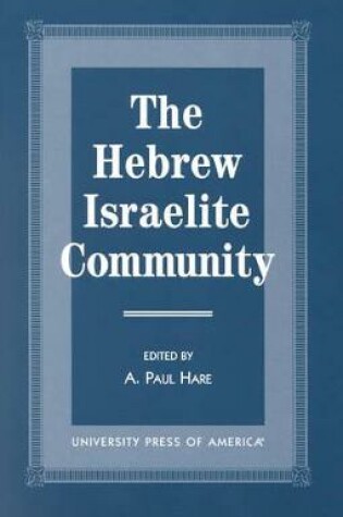 Cover of The Hebrew Israelite Community