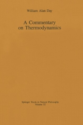 Cover of A Commentary on Thermodynamics