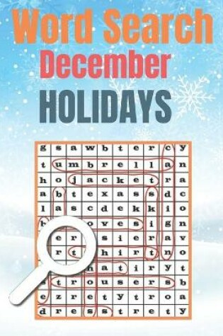 Cover of December Holidays Word Search