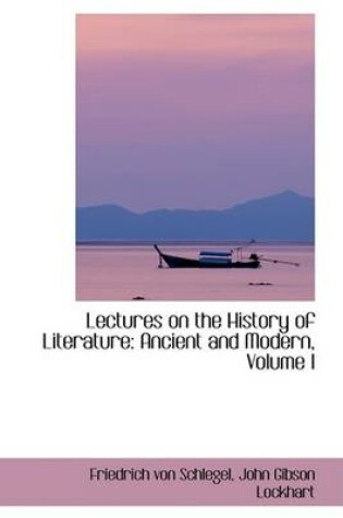 Cover of Lectures on the History of Literature