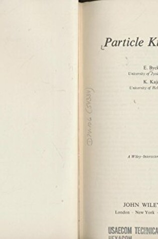 Cover of Particle Kinematics