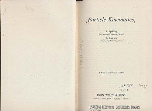 Book cover for Particle Kinematics