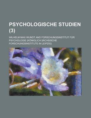 Book cover for Psychologische Studien (3 )