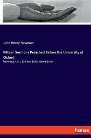 Cover of Fifteen Sermons Preached Before the University of Oxford