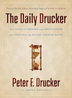 Book cover for The Daily Drucker