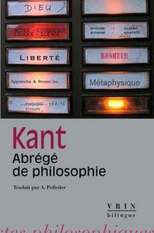 Cover of Emmanuel Kant: Abrege de Philosophie