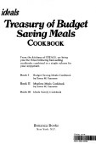 Cover of Ideals Treasury of Budget Sav Meal