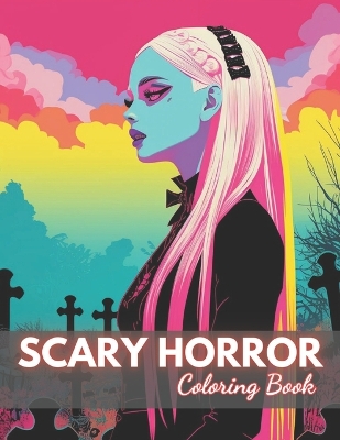 Book cover for Scary Horror Coloring Book for Adult