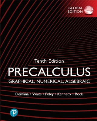 Book cover for Precalculus: Graphical, Numerical, Algebraic, Global Edition