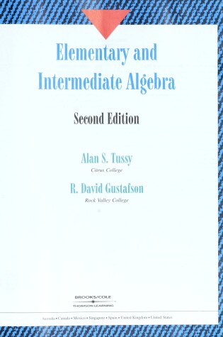 Cover of Elem/Intrm Alg-CD-Info 2e Clot