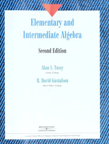 Book cover for Elem/Intrm Alg-CD-Info 2e Clot