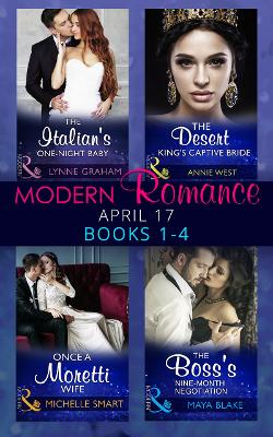 Book cover for Modern Romance April 2017 Books 1-4