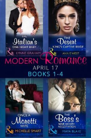 Cover of Modern Romance April 2017 Books 1-4