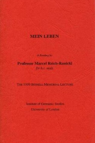 Cover of 'Mein Leben'. A Reading