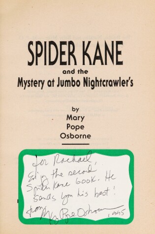 Cover of Spider Kane & Mystry of Jumbo Night