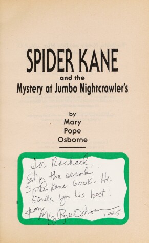 Book cover for Spider Kane & Mystry of Jumbo Night