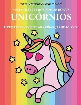 Cover of Livro para colorir para crianças de 4-5 anos (Unicórnios)