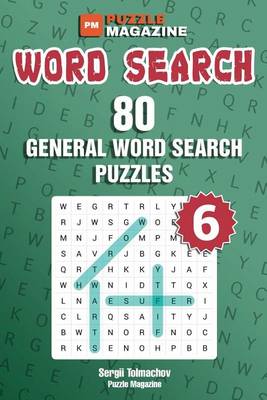 Book cover for Word Search - 80 General Word Search Puzzles (Volume 6)