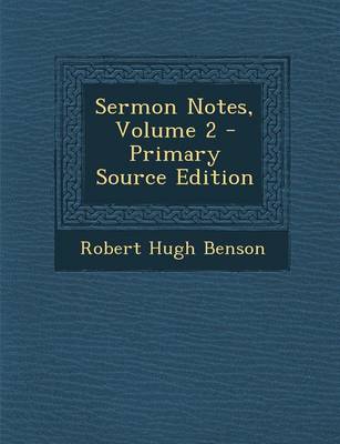 Book cover for Sermon Notes, Volume 2