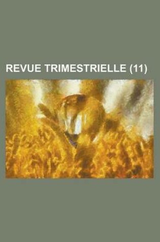 Cover of Revue Trimestrielle (11)