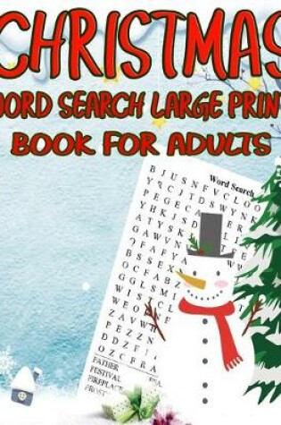 Cover of Christmas Word Search Large Print Book For Adults