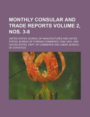 Book cover for Monthly Consular and Trade Reports Volume 2, Nos. 3-8