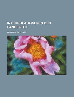 Book cover for Interpolationen in Den Pandekten