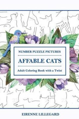 Cover of Affable Cats Adult Number Puzzle Pictures