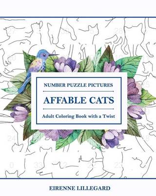 Book cover for Affable Cats Adult Number Puzzle Pictures