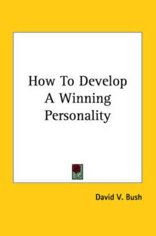 Cover of How to Develop a Winning Personality