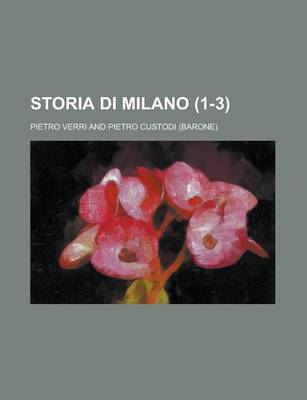 Book cover for Storia Di Milano (1-3)