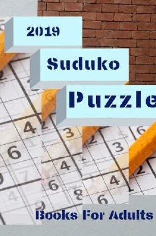 Cover of 2019 Suduko Puzzle Books For Adults