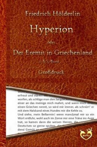 Cover of Hyperion Oder Der Eremit in Griechenland - Gro druck