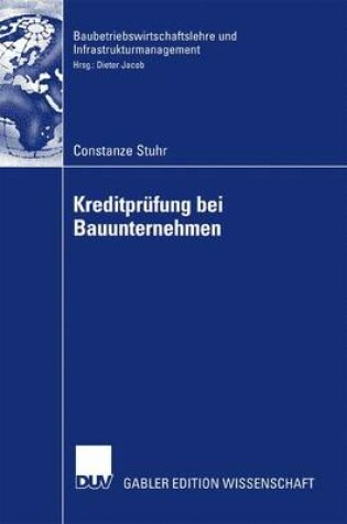 Cover of Kreditprüfung bei Bauunternehmen