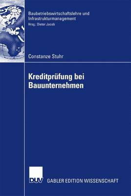 Book cover for Kreditprüfung bei Bauunternehmen