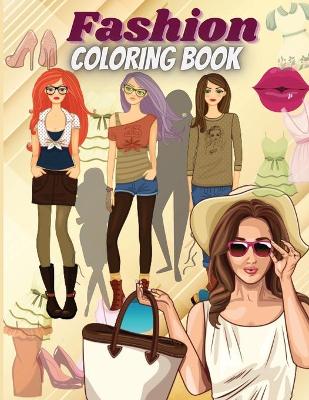 Book cover for Fashion Coloring Book