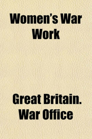 Cover of Women's War Work